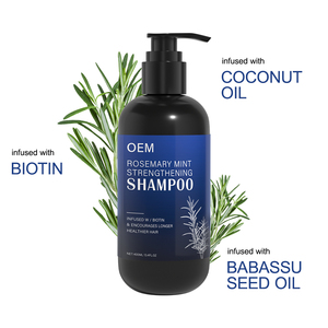Aceite de Romero para crecimiento del cabello, OEM, <span class=keywords><strong>Amazon</strong></span>, ingredientes bloqueadores de DHT más vendidos, <span class=keywords><strong>biotina</strong></span>, champú de romero, menta para alopecia - Product Image 2