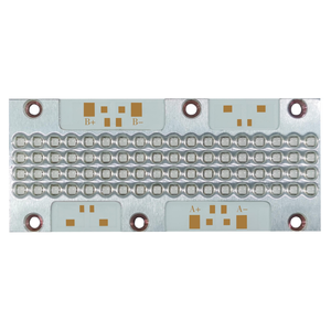 China Factory 176W 30deg/60deg 385nm/395nm/405nm 71*31mm <span class=keywords><strong>12</strong></span>-14W/cm2 COB UVA Chip UV <span class=keywords><strong>LED</strong></span> Módulos para impresora 3D Uv Pegamento Curado - Product Image 1