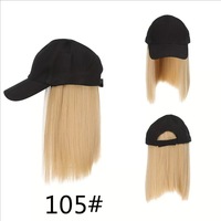 Casquette de perruque pour femme, chapeau de perruque pour femmes, casquette de baseball avec cheveux