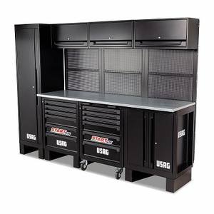 Armario de Almacenamiento Usag 2675x650x2000 mm, Unidad de Almacén Móvil de Acero con Cerradura, Recubrimiento en Polvo y Base de Patas Estándar - Product Image 1