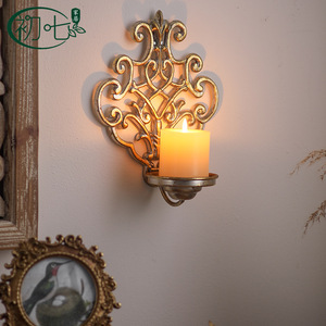 Candelabro de Pared de Estilo Europeo Retro, Decorativo, de Hierro y Metal, para el Hogar - Product Image 2