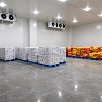 Projet de chambre froide industrielle pour viande, grande chambre froide commerciale avec compresseur à vis pour abattoir et usine de transformation de la viande
