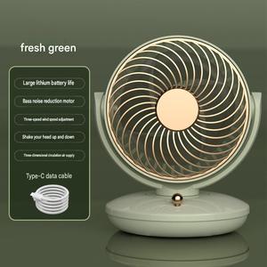 <b>Mini</b> <b>Desk</b> Fan Oscillating Portable USB Table Fan Quiet Air Circulator Small Cooling Fan Personal Fan for Office - Product Image 5