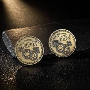 Moneta Commemorativa Russa Personalizzata in Metallo Stampata in Rotocalco, Regalo di <span class=keywords><strong>Capodanno</strong></span> per Uomini e Donne, Souvenir Personalizzato per Membri di Bar e Club - Product Image 1