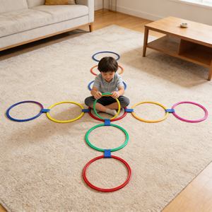 Équipement d'entraînement essentiel : cercles d'agilité et anneaux de saut durables pour les entraîneurs sportifs et de fitness pour jeunes - Product Image 2