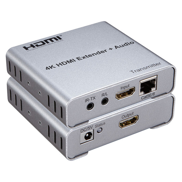 Sofly 4K HDMI extender 100M with Audio extender hdmi Transmitter Receiver with Loop-out
