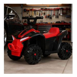 Voiture électrique pour enfants avec lumières et sons améliorés, 4 roues, double moteur électrique, propulsion avant/arrière, pour tous les âges - Product Image 6
