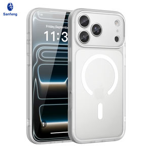 Fundas para Móvil con Sensación de Piel para iPhone 17 Pro Max con Anillo Magnético y Protector de Lente de Cámara para la Serie iPhone - Product Image 1