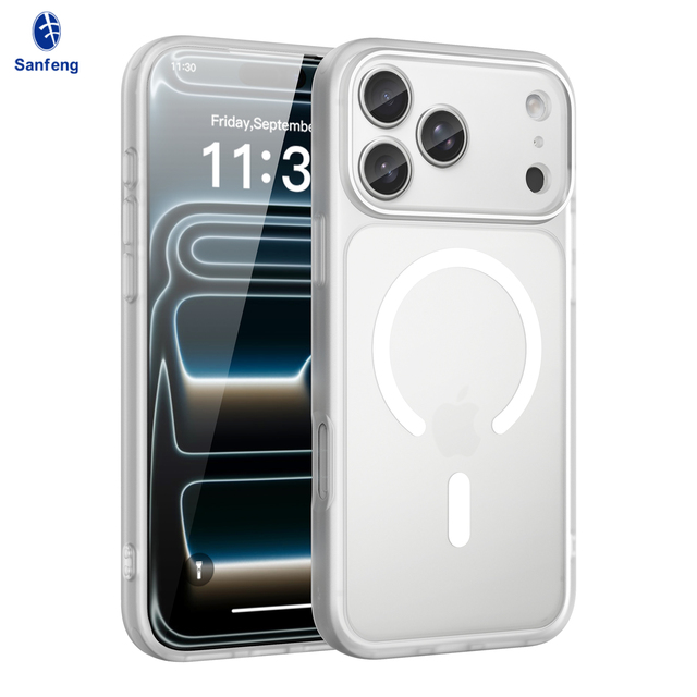 Skin-feeling Mobile Phone Cases for iPhone 17 Pro Max with Magnetic Ring Camera Lens Protective Phone Covers for iPhone Series