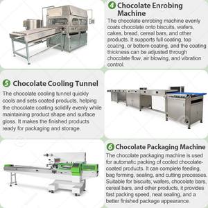 Chaîne de production industrielle de petite taille pour le tempérage et l'enrobage du chocolat Henan Hdnan Plus avec tunnel de refroidissement - Product Image 5