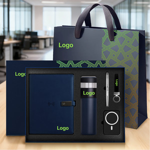 Lork iş hediye yeni 10000mah kablosuz telefon şarj <span class=keywords><strong>Notebook</strong></span> ile kart tutucu Powerbank A5 deri Spiral bağlayıcı planlayıcısı - Product Image 2