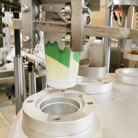 Machine de remplissage et de scellage de gobelets en plastique Langtai Haute efficacité Rotative pour la pâte, le lait fermenté, le yaourt Machine d'emballage