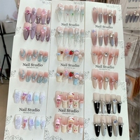 Lots mixtes en liquidation : Boîtes mystères uniques de faux ongles longs et fins œil de chat faits à la main pour la vente en direct et les vendeurs de marchés nocturnes