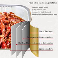 180ml 6oz Mini Square Aluminum Foil Containers PET Foil Lid Recyclable Customized Colors for Bakery Cupcake Tins Dessert Mold