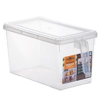 Boîte de rangement en plastique pour réfrigérateur, pour œufs, céréales entières, aliments secs - Étanche, pour une conservation optimale, avec poignée (4L/5L)