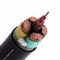Kabel Daya Tegangan Rendah IEC Anti Api Berisolasi PVC XLPE Tembaga 4 Inti 0.6/1kV 1.5mm 400mm2 N2XY YKY NYCY NYY untuk Instalasi Bawah Tanah