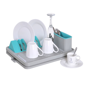 Accessoires de cuisine : Étagère à vaisselle en plastique, type sur pied, écologique, non pliable, pour le rangement des assiettes - Product Image 5