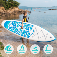 Stock entrepôt UE Exportation Planche de paddle gonflable extra large 320 cm Charge maximale 180 kg Dropshipping Planche de SUP durable TIKI