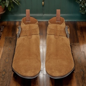 Botas <span class=keywords><strong>Chelsea</strong></span> de Media Caña, Estilo Chukka, de Piel de Ante, para Invierno, con Aumento de Altura, para Otoño - Product Image 4