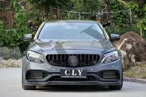W205 Véritable Pare-chocs Avant Pour <span class=keywords><strong>Mercedes</strong></span> <span class=keywords><strong>Benz</strong></span> 14-21 <span class=keywords><strong>C</strong></span> <span class=keywords><strong>Classe</strong></span> W205 C205 Mise À Niveau C63S <span class=keywords><strong>AMG</strong></span> Ligne <span class=keywords><strong>Coupe</strong></span> 1:1 Kit Carrosserie Ailes Capot Moteur - Product Image 6