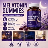 Gummies à la saveur de fruits ODM/OEM avec mélatonine, L-théanine et extrait de camomille, gummies anti-stress pour le sommeil