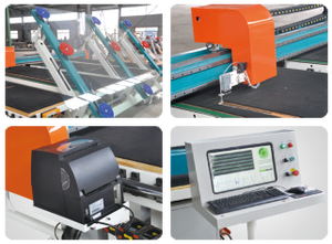 אוטומטי זכוכית פרופיל CNC Windows ודלתות ביצוע מכונת אוטומטי צף ידנית זכוכית חיתוך שולחן מכונה - Product Image 2