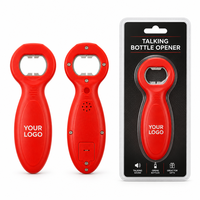 Destapador de Botellas Parlante con Voz Grabable, Abridor de Cerveza Programable, Souvenir para Hombres, Regalo de Empresa