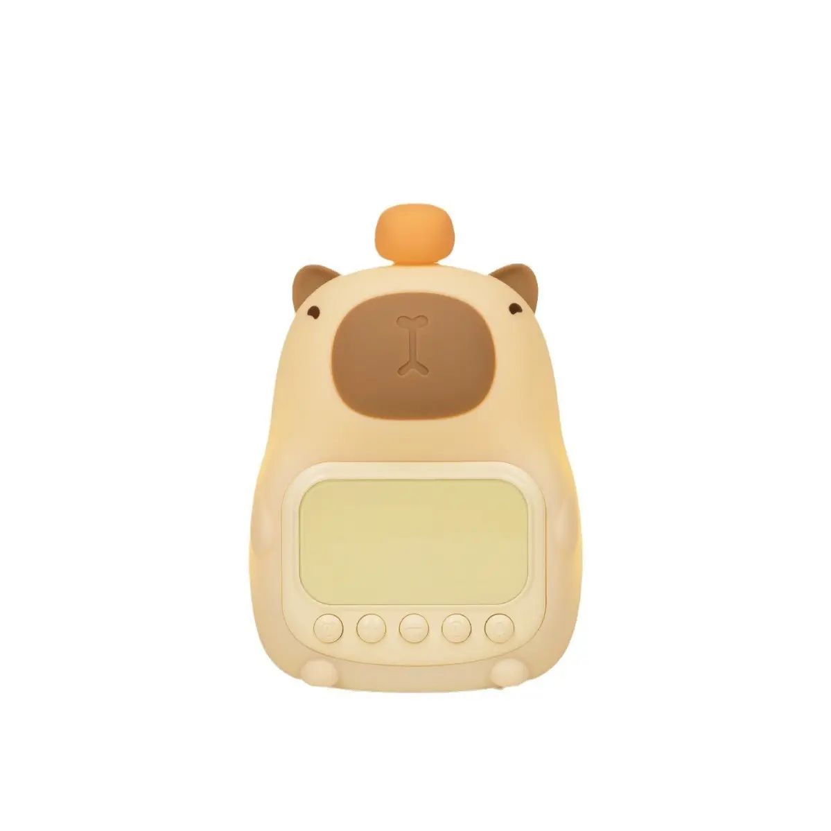Réveil LED rechargeable pour enfants Mignon Capybara Design Trainer Caractéristiques Mouvement électronique Capteur intelligent-Horloge numérique de chevet