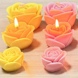 Hecho a mano romántico y lujoso Rose Flowercandles Asgifts Forladies adecuado para Bodas de San Valentín y bendiciones de cumpleaños - Product Image 1