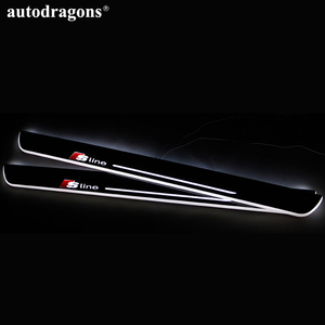 Autodragons 12V Plaque de seuil de porte LED dynamique séquentielle à défilement de couleurs RGB, éclairage de bienvenue pour toutes les voitures - Product Image 2