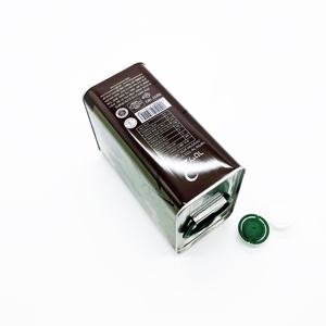 Lata de aceite de oliva ecológica de 2 litros, envase vacío de calidad alimentaria para galletas, chocolate, alimento para mascotas, lata rectangular cuadrada - Product Image 4