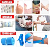 Anthrive 60PCS 20*14cm Medical Travel Survival First Aid Emergency Kit Small Bag Home Mini First Aid Kit for Sports Office