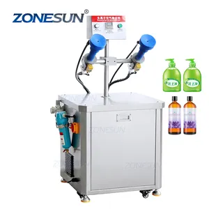 ZONESUN ZS-NIC1 Semi Automatic Double Head Negative Ion Air Rinsing Dust Bottle Washing Machine
