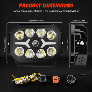 Véhicule tout-terrain 4x4, projecteur de <span class=keywords><strong>camion</strong></span> de 7 pouces pour Hilux 4x4 - Product Image 6
