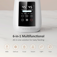 Chauffe-biberon multifonction numérique à commande tactile OEM 2026, chauffe-biberon rapide, stérilisateur à vapeur, chauffe-lait pour bébé avec veilleuse