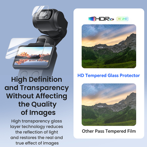 Protecteur d'écran pour caméra AMagisn, films en verre trempé anti-rayures pour DJI Osmo Pocket3/4, <span class=keywords><strong>accessoires</strong></span> pour caméra sportive - Product Image 3