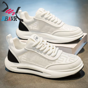 Zapatillas Deportivas para Hombre BBAVR, Blancas, con Malla, Cordones, Punta Redonda, Transpirables, Entresuela de EVA, Suela de Goma, para Todas las Temporadas - Product Image 1