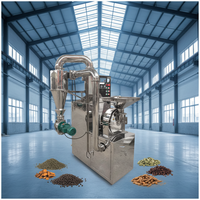 Moulin à farine moulin à graines de cacao broyage herbe pilule broyeur poudre broyeur chimique broyeur pulvérisateur Machine avec dépoussiérage