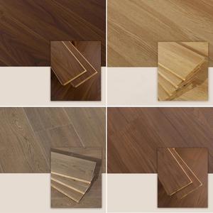 Dalles de terrasse intérieures imperméables, plancher en bois naturel, plancher en bois d'ingénierie à trois couches - Product Image 5