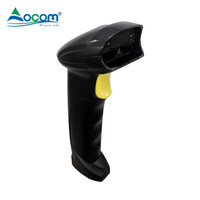Lecteur de codes-barres portable filaire OCBS-LA15 avec fonction de détection automatique, lecteur laser avec support compatible avec Android
