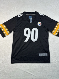 Nouveau <span class=keywords><strong>maillot</strong></span> de football américain brodé 2026 des <span class=keywords><strong>Steelers</strong></span> de Pittsburgh – N°90 TJ Watt, Aaron Rodgers, DK Metcalf, Patrick Queen, Pat Freiermuth - Product Image 2