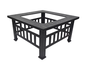 34 pollici 3 in 1 acciaio <span class=keywords><strong>grande</strong></span> carbone di <span class=keywords><strong>legna</strong></span> ardente fuoco Pit tavolo barbecue all'aperto Grill da campeggio all'aperto uso <span class=keywords><strong>cucina</strong></span> facile assemblato - Product Image 5
