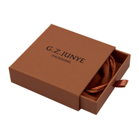 Pochette à bijoux et boîte à bijoux sur mesure, boîte à bijoux de luxe marron avec logo