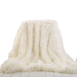 Manta de piel sintética de doble cara, mantas de <span class=keywords><strong>Sherpa</strong></span> suaves y esponjosas para cubrir camas, colcha peluda, tapiz de fourrure a cuadros - Product Image 3