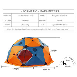 Ridge Tenda Pemancingan Es, Tenda Pemancingan Pop-Up Portabel 8 + Orang, Ekstra Besar Pintu 220 Ekstra Tinggi - Product Image 2