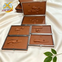 Étui de manucure en cuir véritable Nano avec fermoir à boucle en métal, 7 pouces, portable, pour le rangement des outils de manucure et de pédicure