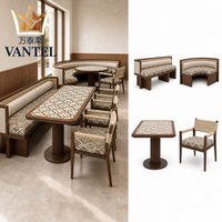 Ensemble de mobilier moderne pour hôtels et restaurants, banquettes sur mesure, tables et chaises pour projets hôteliers