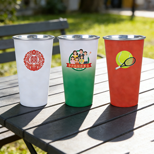 Offre Spéciale – Gobelet empilable en acier inoxydable incassable de 350 ml, 400 ml, 500 ml – Tasse de voyage portable en métal pour jus - Product Image 1