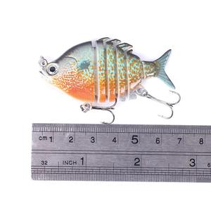 Leurre de pêche segmenté coloré, mini-swimbait multi-articulé, leurre dur en ABS, leurre artificiel pour la pêche - Product Image 6