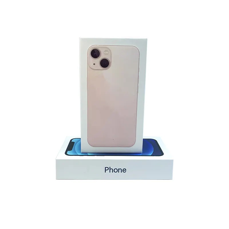 Boş kutu telefon ambalaj kutusu iPhone 7 8 artı X XS 11 12 13 14 Pro Max XSMAX evrensel beyaz pembe kutu